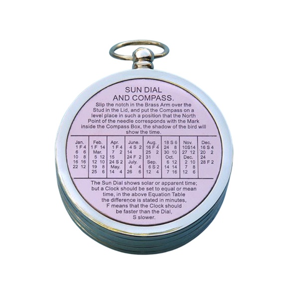 Stanley London Pocket Compass 1885 Sundial and Compass Gold - Picture 3 of 3